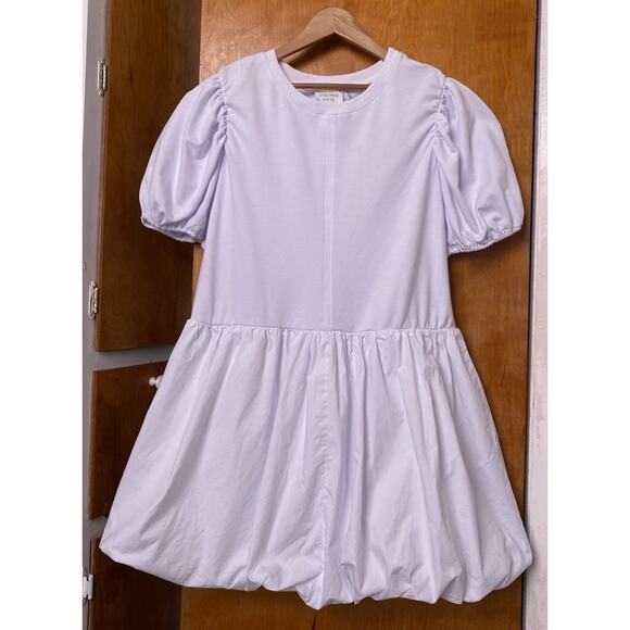 Tuckernuck HYACINTH HOUSE Pearl Bubble Dress in White Puff Sleeve Mini Size XXL - Picture 2 of 7